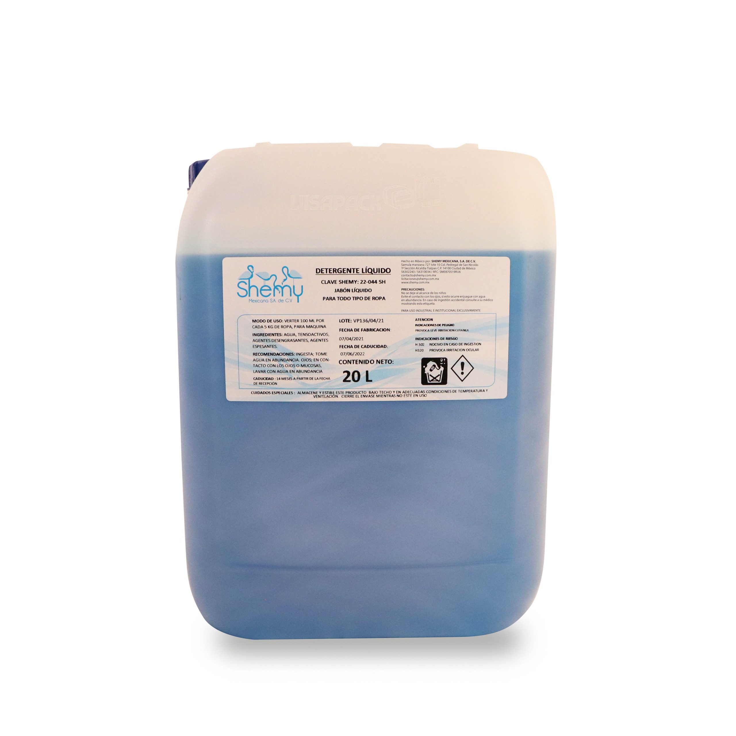 Detergente líquido ST para todos los colores Biodegradable 20 lts. -  Higiénicos Siavi